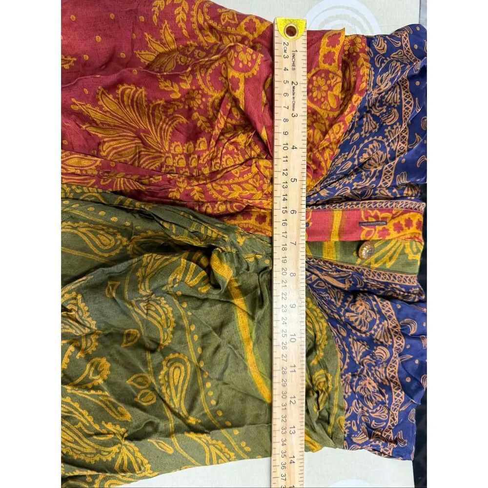 New Farm Rio Multicolor Bandana Dream Midi Shirtdress Size M - Picture 7 of 9